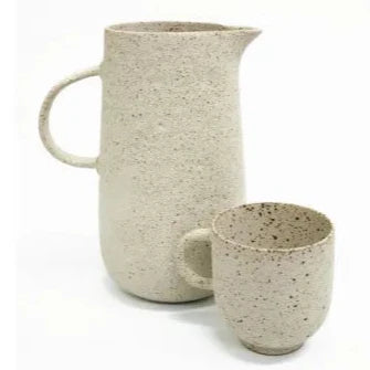 Zen Ceramic Jug - Sandy Beige