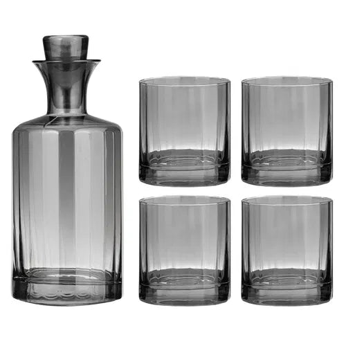 Ava Charcoal 5pc Whisky Set