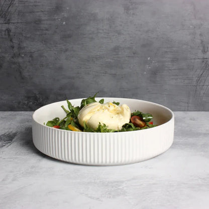 Matte White Salad Bowl