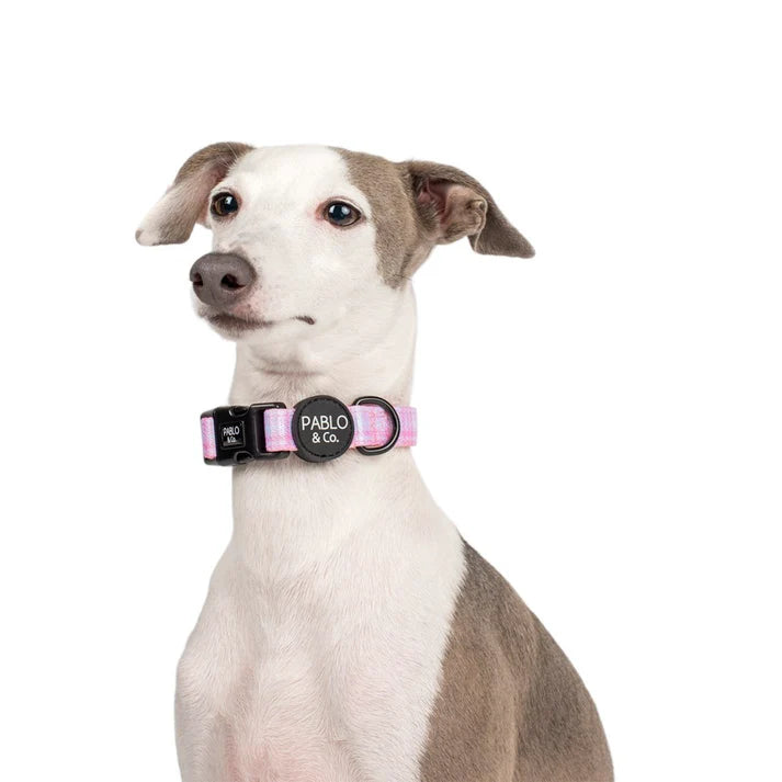 Pink Houndstooth Collar