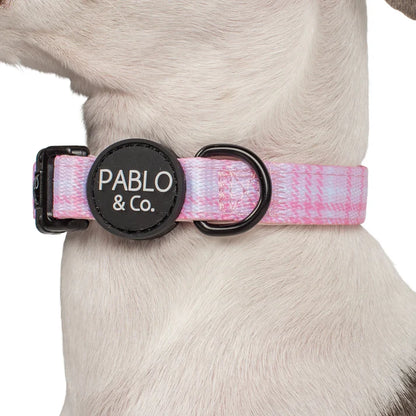 Pink Houndstooth Collar