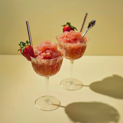 Strawberry, Tarragon + Prosecco Granita