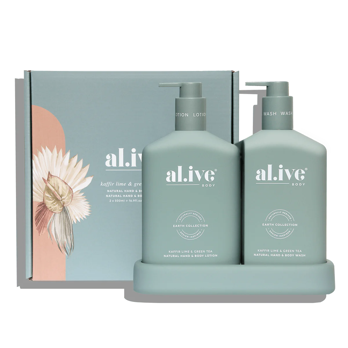 Al.ive Wash & Lotion Duo - Kaffir Lime & Green Tea